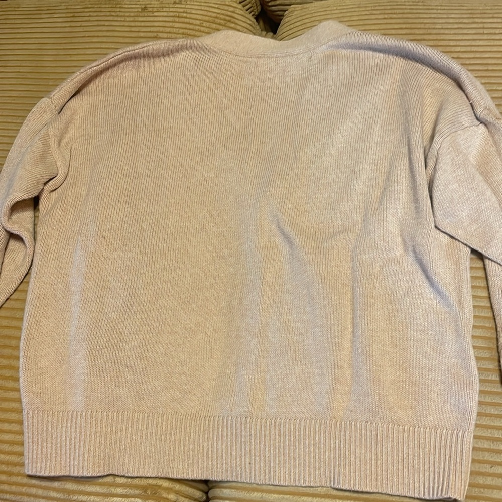 LOFT Light Tan Cardigan Sweater - Picture 4 of 5